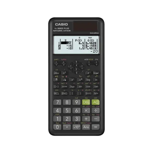 Casio fx-300ESPLUS2 2nd Edition, Calculatrice Scientifique Standard, Noir