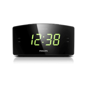 Philips Audio AJ3400 Radio-Réveil avec écran, Radio FM numérique Standard Noir